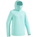 Men’s UPF 50+ Hoodie Shirt with Mask Long Sleeve Permanent UV Sun Protection Neck Gaiter Performance T for Outdoor