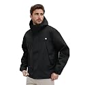 Venzina Men39s Waterproof Rain Jacket-Lightweight Windbreaker with