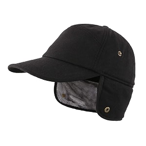 Mens Winter Baseball Cap with Earflaps Fleece