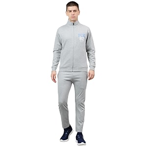 Mens Winter Fleece Tracksuit Zip-Up Sweatshirt