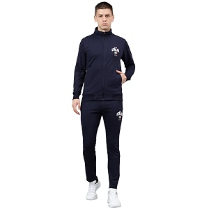 Mens Winter Fleece Tracksuit Zip-Up Sweatshirt