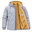Mens Winter Hooded Jacket with Sherpa Lining