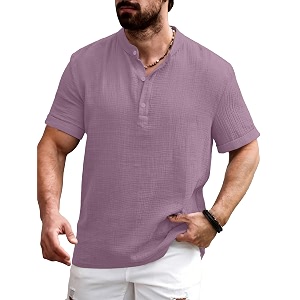 Men Shirt Black Textured Cotton Blend