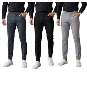 Men Slim Fit Formal Trousers Stylish
