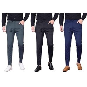 Men Slim Fit Formal Trousers Stylish