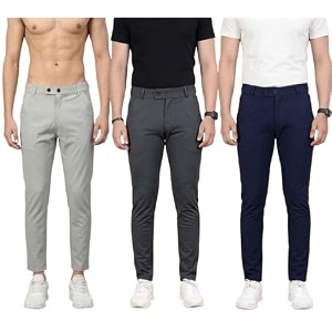 Men Slim Fit Formal Trousers Stylish