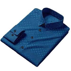 Men Solid Casual Collared Shirt Breathable Comfortable