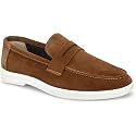 Men Suede Leather Loafers with Bow -
