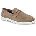 Men Suede Leather Loafers with Bow -