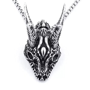 the men thing alloy pendant with pure stainless steel 24inch round box chain american trending style - round box chain amp pendant for men amp boys