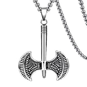 the men thing alloy pendant with pure stainless steel 24inch round box chain american trending style - round box chain amp pendant for men amp boys