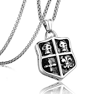 the men thing alloy pendant with pure stainless steel 24inch round box chain american trending style - round box chain amp pendant for men amp boys