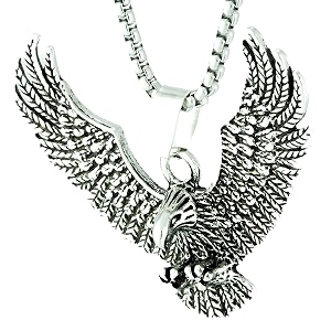 the men thing alloy pendant with pure stainless steel 24inch round box chain american trending style - round box chain amp pendant for men amp boys