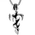 THE MEN THING Alloy Pendant with Pure Stainless Steel 24inch Round Box Chain, American trending Style - Round Box Chain &amp; Pendant for Men &amp; Boys