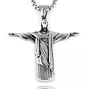 THE MEN THING Alloy Pendant with Pure Stainless Steel 24inch Round Box Chain, American trending Style - Round Box Chain &amp; Pendant for Men &amp; Boys