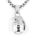 THE MEN THING Alloy Pendant with Pure Stainless Steel 24inch Round Box Chain, American trending Style - Round Box Chain &amp; Pendant for Men &amp; Boys