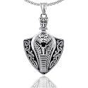THE MEN THING Alloy Pendant with Pure Stainless Steel 24inch Round Box Chain, American trending Style - Round Box Chain &amp; Pendant for Men &amp; Boys
