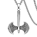 THE MEN THING Alloy Pendant with Pure Stainless Steel 24inch Round Box Chain, American trending Style - Round Box Chain &amp; Pendant for Men &amp; Boys