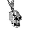 THE MEN THING Alloy Pendant with Pure Stainless Steel 24inch Round Box Chain, American trending Style - Round Box Chain &amp; Pendant for Men &amp; Boys
