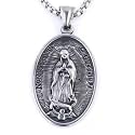 THE MEN THING Alloy Pendant with Pure Stainless Steel 24inch Round Box Chain, American trending Style - Round Box Chain &amp; Pendant for Men &amp; Boys