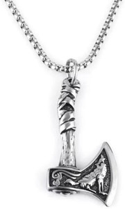 the men thing axe pendant with 24inch chain american style - chain  pendant for men stainless steel pendant