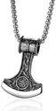 THE MEN THING Axe Pendant with 24inch Chain, American Style - Chain & Pendant for Men Stainless Steel Pendant