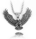 THE MEN THING Eagle Pendant with 24inch Chain, American Style - Chain & Pendant for Men Stainless Steel Pendant