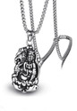 THE MEN THING Guanyin Pendant with 24inch Chain, American Style - Chain & Pendant for Men Stainless Steel Pendant