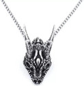 THE MEN THING Ok Horn Pendant with 24inch Chain, American Style - Chain & Pendant for Men Stainless Steel Pendant