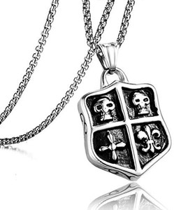 the men thing skull brand pendant with 24inch chain american style - chain  pendant for men stainless steel pendant