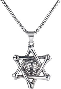 the men thing skull five pendant with 24inch chain american style - chain  pendant for men stainless steel pendant