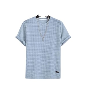 Men Trendy Stripes Half Sleeves Comfortable Breathable