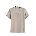 Men Trendy Stripes Half Sleeves Comfortable Breathable