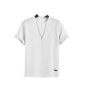 Men Trendy Stripes Half Sleeves Comfortable Breathable
