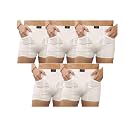 Men White Cotton Pocket Trunks Underwear 3