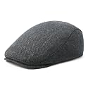 FEINION Men Wool Blend Flat Cap Tweed Newsboy Ivy Hat