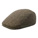 FEINION Men Wool Blend Flat Cap Tweed Newsboy Ivy Hat