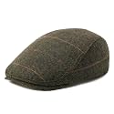 FEINION Men Wool Blend Flat Cap Tweed Newsboy Ivy Hat