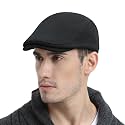 FEINION Men Wool Blend Flat Cap Tweed Newsboy Ivy Hat