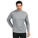Men Woolen Round Neck Solid Striped Design
