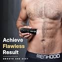 Menhood Date Ready Package 1.0 Pro Black - Trimmer 1.0 pro Black, Baller, Intimate Foam Wash, Pre-Trim Gel, Replacement Blade | Travel Essentials Gift For Him (Vanilla)