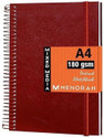 MENORAH A4 - Portrait Artist Sketchbook - Metal Spiral Bound-Completely Handmade Sketch Pad