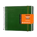 MENORAH - Artist Sketchbook - Square- 180gsm - Size (10.5 x 10.5 cm) Pack of 2 - Small Travel Size Sketch Book- 100 Pages/50 Sheets - Hard Metal Spiral Bound - Art Book(GREEN)