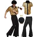 Mens 70's Disco Outfit Retro 70s Mens Costume for Adults Perfect 70's Theme Clothes for Parties
