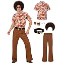 Mens 70's Disco Outfit Retro 70s Mens Costume for Adults Perfect 70's Theme Clothes for Parties