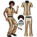 Mens 70's Disco Outfit Retro 70s Mens Costume for Adults Perfect 70's Theme Clothes for Parties