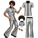 Mens 70's Disco Outfit Retro 70s Mens Costume for Adults Perfect 70's Theme Clothes for Parties