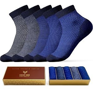 Mens Ankle Socks Premium Quality Bamboo Rayon