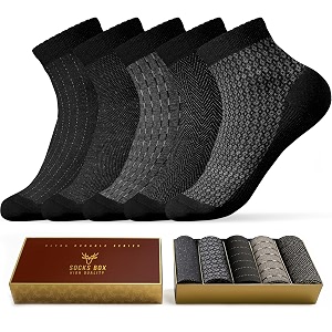 Mens Ankle Socks Premium Quality Bamboo Rayon