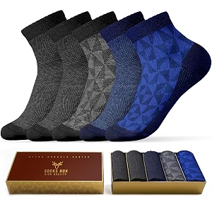 Mens Ankle Socks Premium Quality Bamboo Rayon